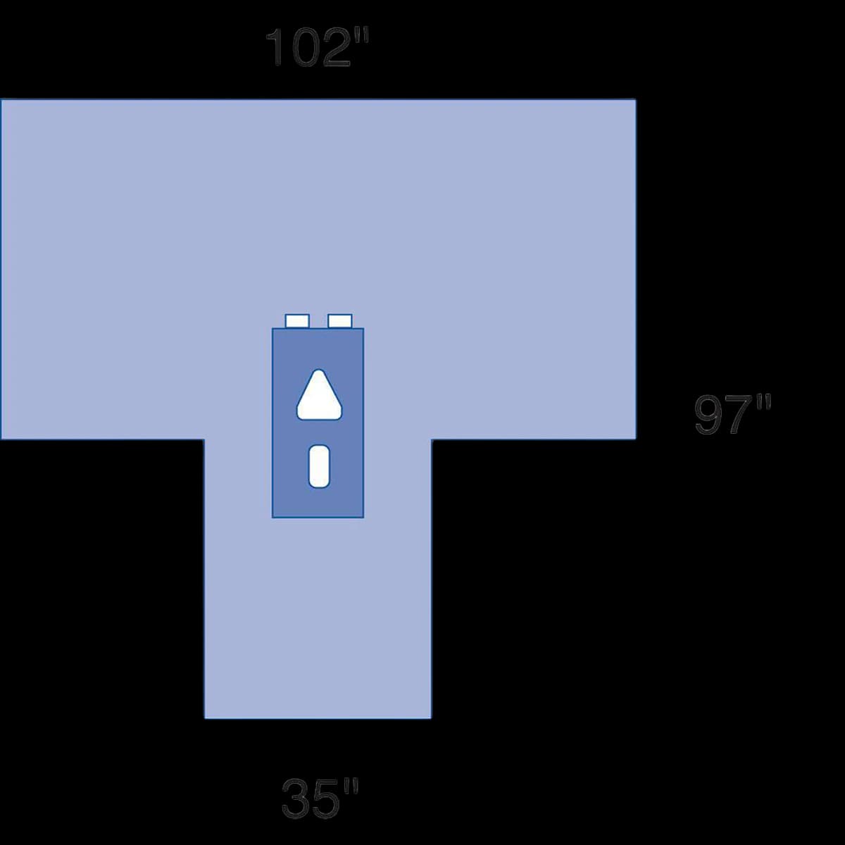 Medline Proxima Sterile Laparoscopy Drape, 12x97x35" with 7.5x8.5x8.5" Abdominal Fenestration and 3x7" Fenestration - Drape Laparoscopy Sterile - Image 1