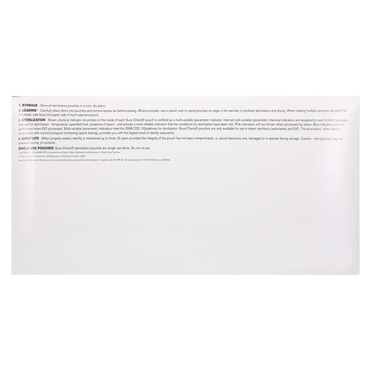 Crosstex Sure-Check Self-Seal Sterilization Pouches, 7.5" x 13", 200/Box, SCL2 thumbnail 5