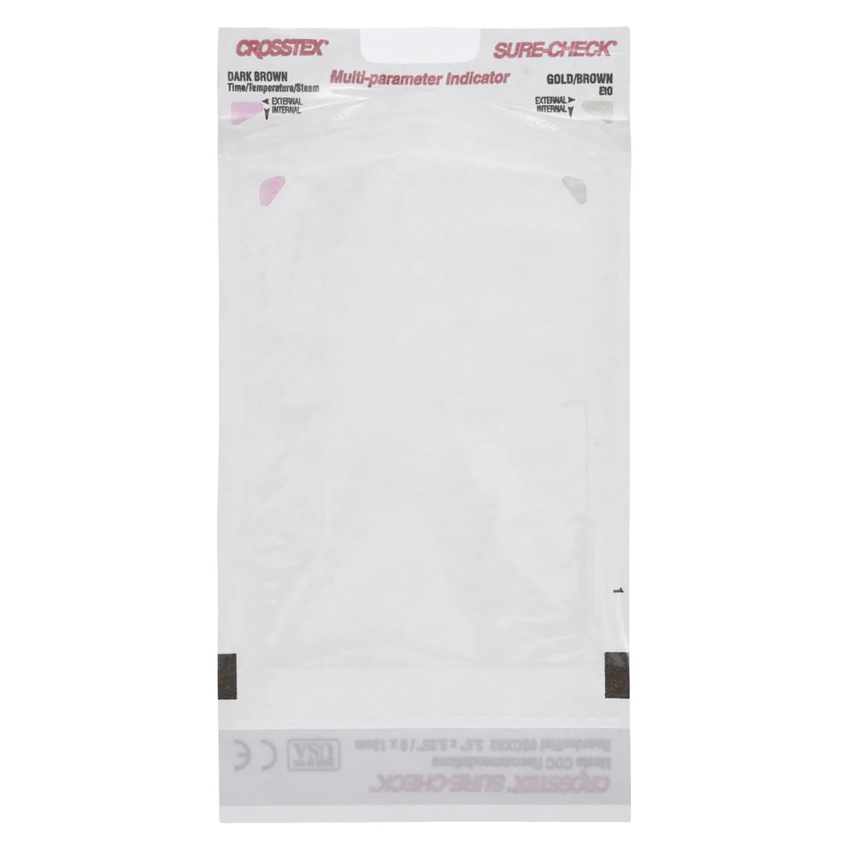 Crosstex Sure-Check Self-Seal Sterilization Pouches, 3.5" x 5.25", 200/Box, SCXS2 thumbnail 2