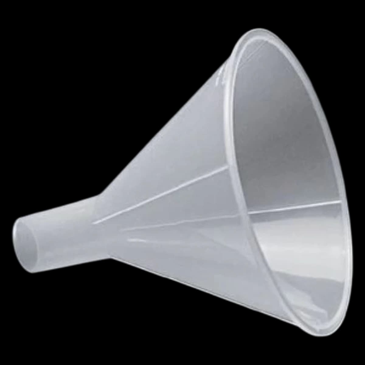 Fisherbrand Polypropylene Powder Funnel, Clear, 750 mL, 150 x 137 mm, Autoclavable, 4/Pk - Funnel Powder - Image 1
