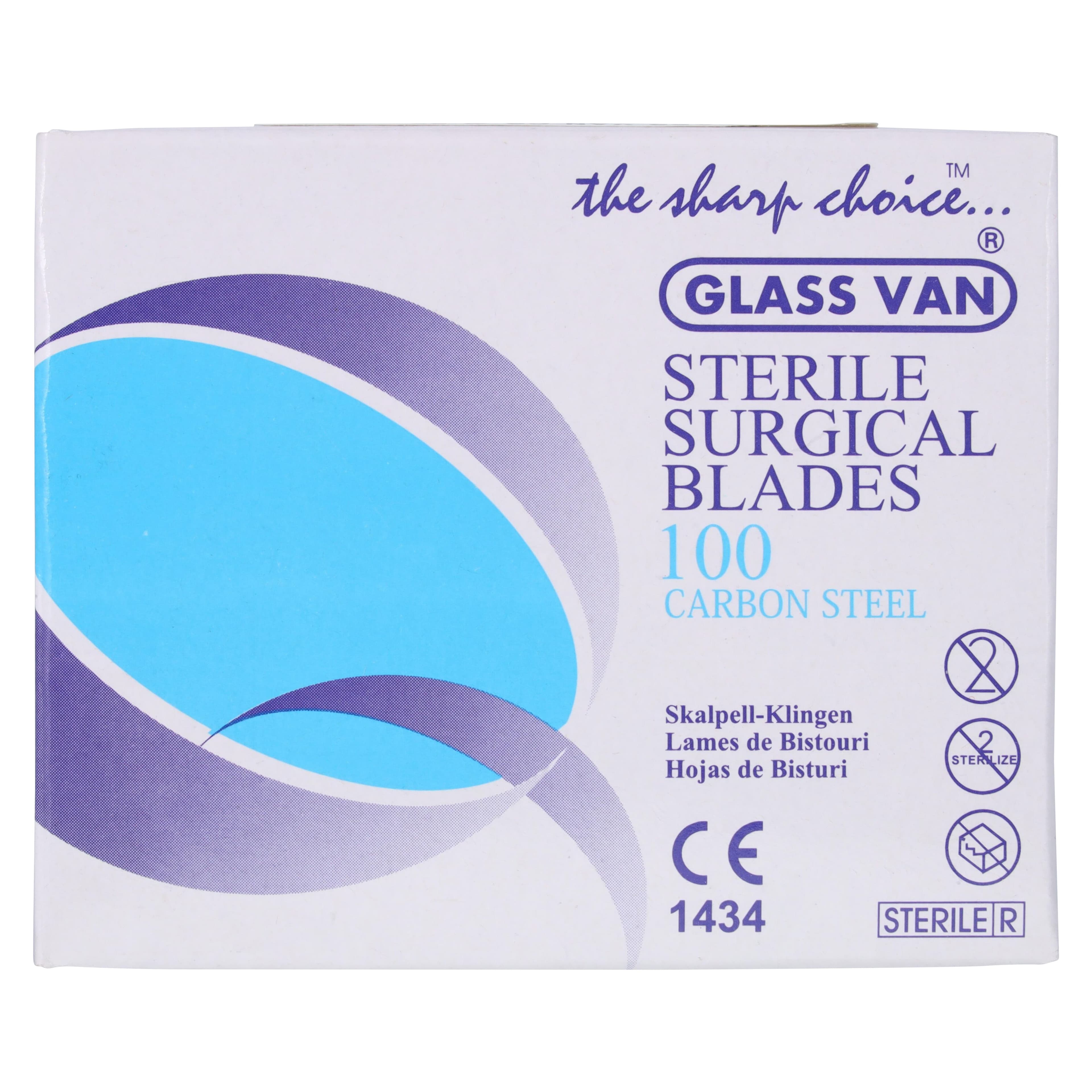 Surgical Blade #22 Carbon, Carbon Steel, Non-Sterile, Disposable, 100/Bx, Myco Medical thumbnail 5