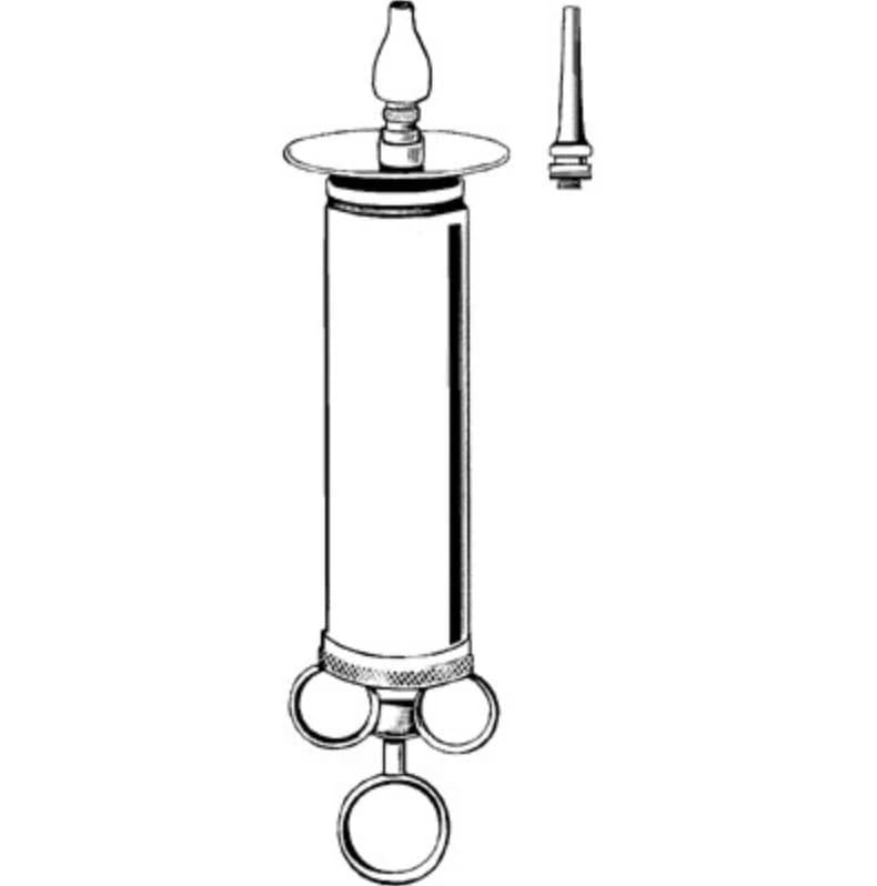 Sklar Instruments Chrome Ear Syringe, 4 oz - Syringe Ear Chrome 4oz - Image 1