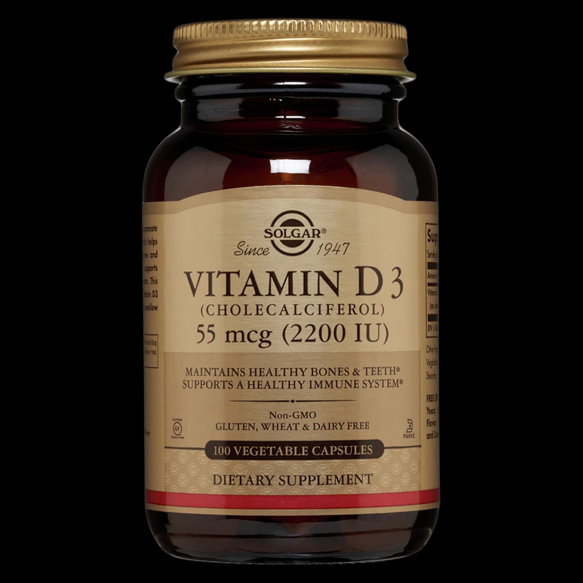 Garden of Life Vitamin D3 Vegicaps, 2200 IU, Kosher, 100 Count - Vitamin D Vegicaps - Image 1