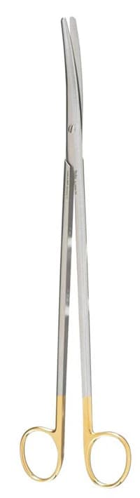 Miltex-Integra Metzenbaum Scissors, Curved, 12", Tungsten Carbide, Each - Scissors Metzenbaum 12" - Image 1
