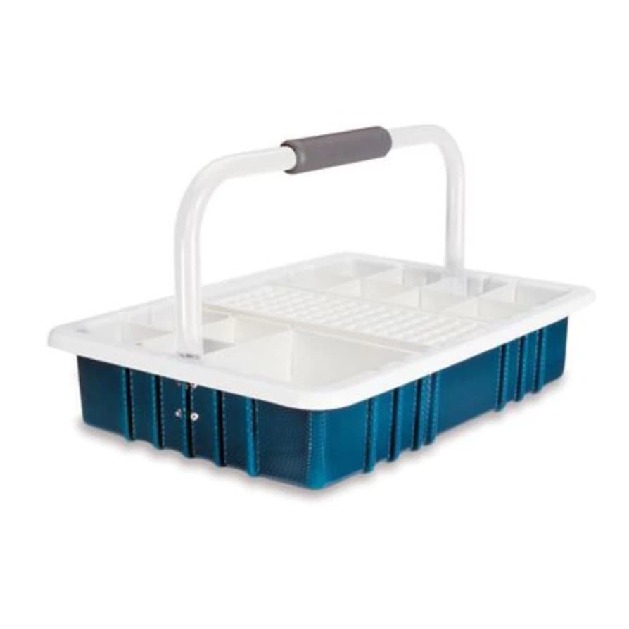 Marketlab Phlebotomy Tray, 16.5" x 11.5" x 9.5", 60-Place, Teal - Tray Phleb Teal 16.5x11.5x9.5 - Image 1