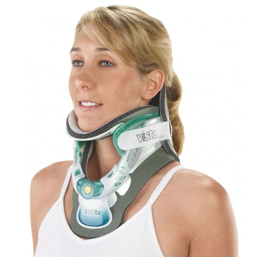 DJO Vista TX Cervical Collar, Adult, One Size, Polyethylene, 13-19" - COLLAR VISTA TX SET CERV - Image 1