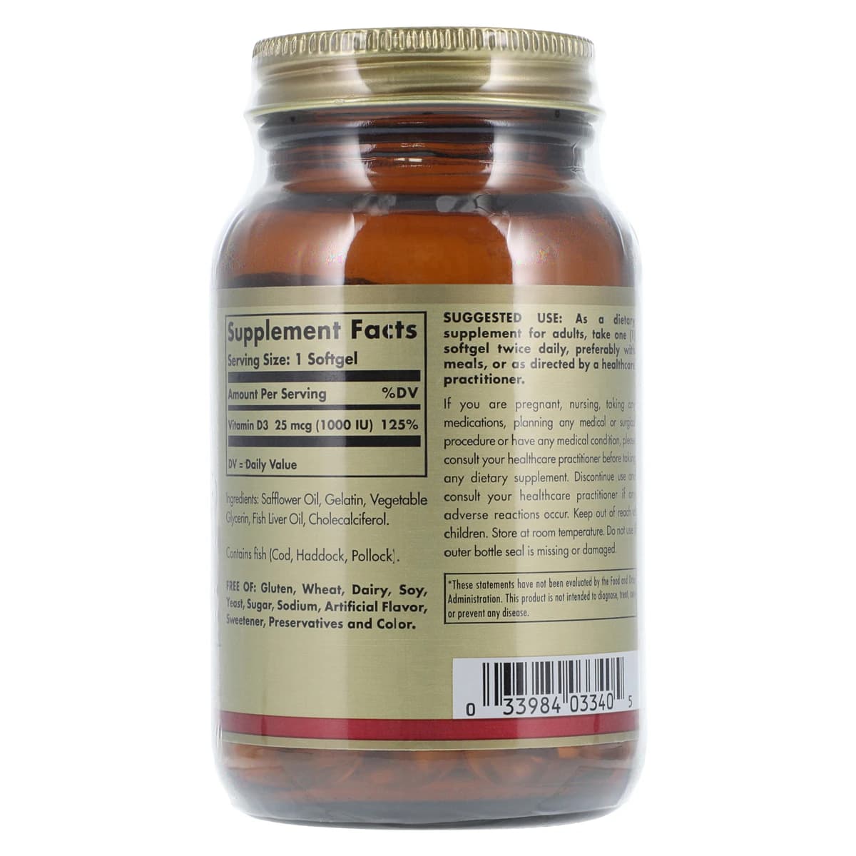 Garden of Life Vitamin D Softgels, 1000 IU, 100/Bottle thumbnail 2