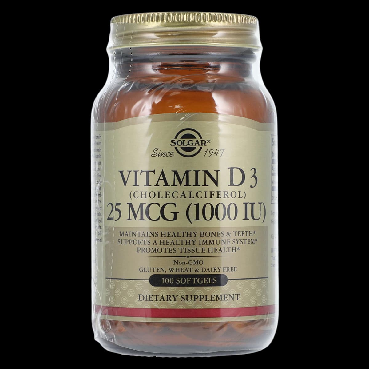 Garden of Life Vitamin D Softgels, 1000 IU, 100/Bottle - Vitamin D Softgels - Image 1