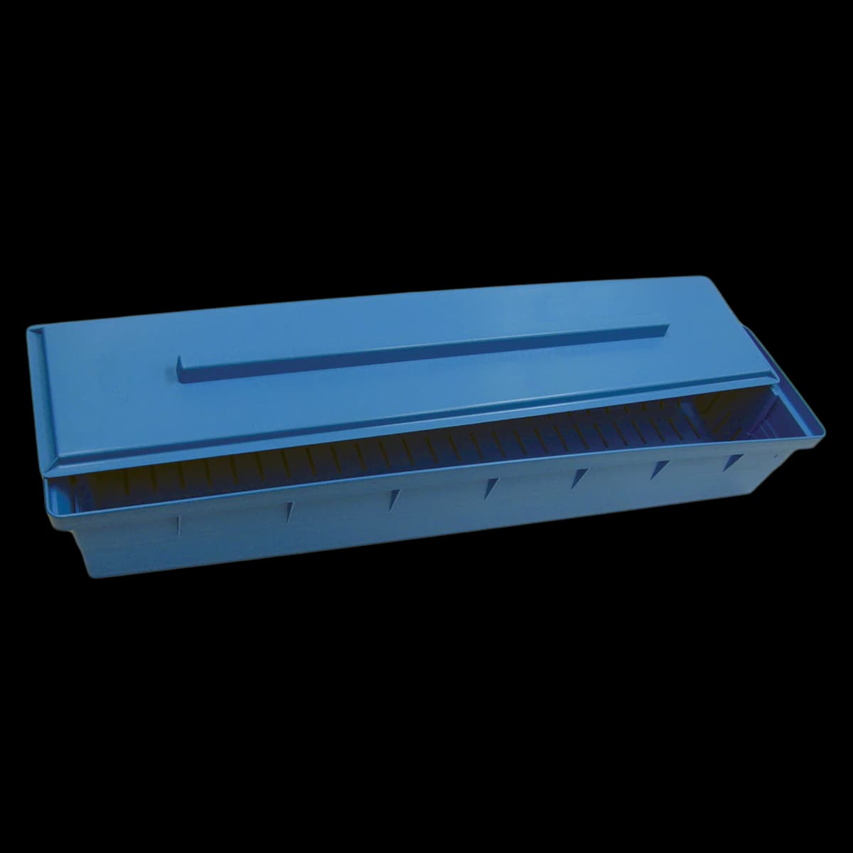 Healthmark Saf-T-Soak Soak Tray, Long, Blue - Saf-T-Soak Soak Tray Long - Image 1