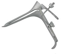 Pederson Vaginal Speculum, 7/8" x 4", Medium, German Stainless Steel, Each - Spec Pederson Vag Left Open - Image 1