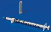 Magellan Tuberculin Safety Syringe with Needle, 1 mL, 28G x 1/2", Sterile, Low Dead Space, 50/Box - Tuberculin Safety Syr 1mL - Image 1