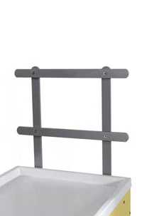 Harloff Manufacturing Rail System for Mini Line Cart, Raised Back System, Each - Rail System f/Mini Line Cart - Image 1