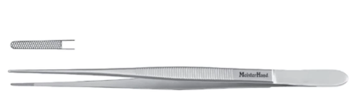 Meister-Hand Potts-Smith Dressing Forceps, 7" Stainless Steel, Autoclavable, Each - Forceps Potts-Smith Dressing - Image 1