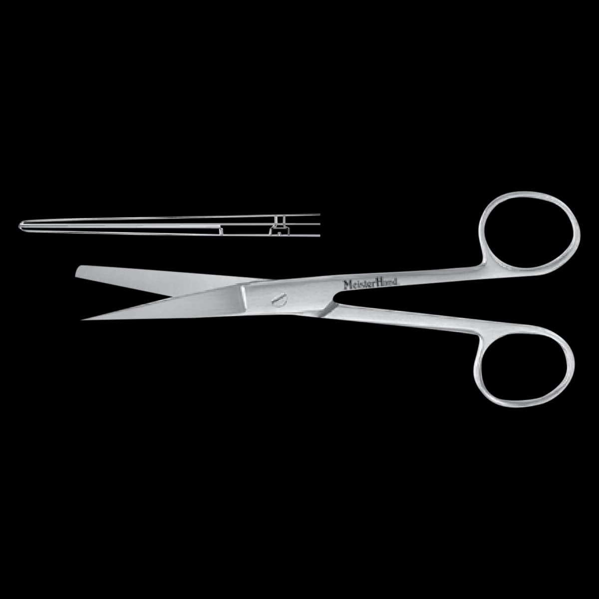Miltex Meister-Hand Operating Scissors, Straight, 5-1/2", Stainless Steel, Each - Scissors OR Standard Pattern - Image 1