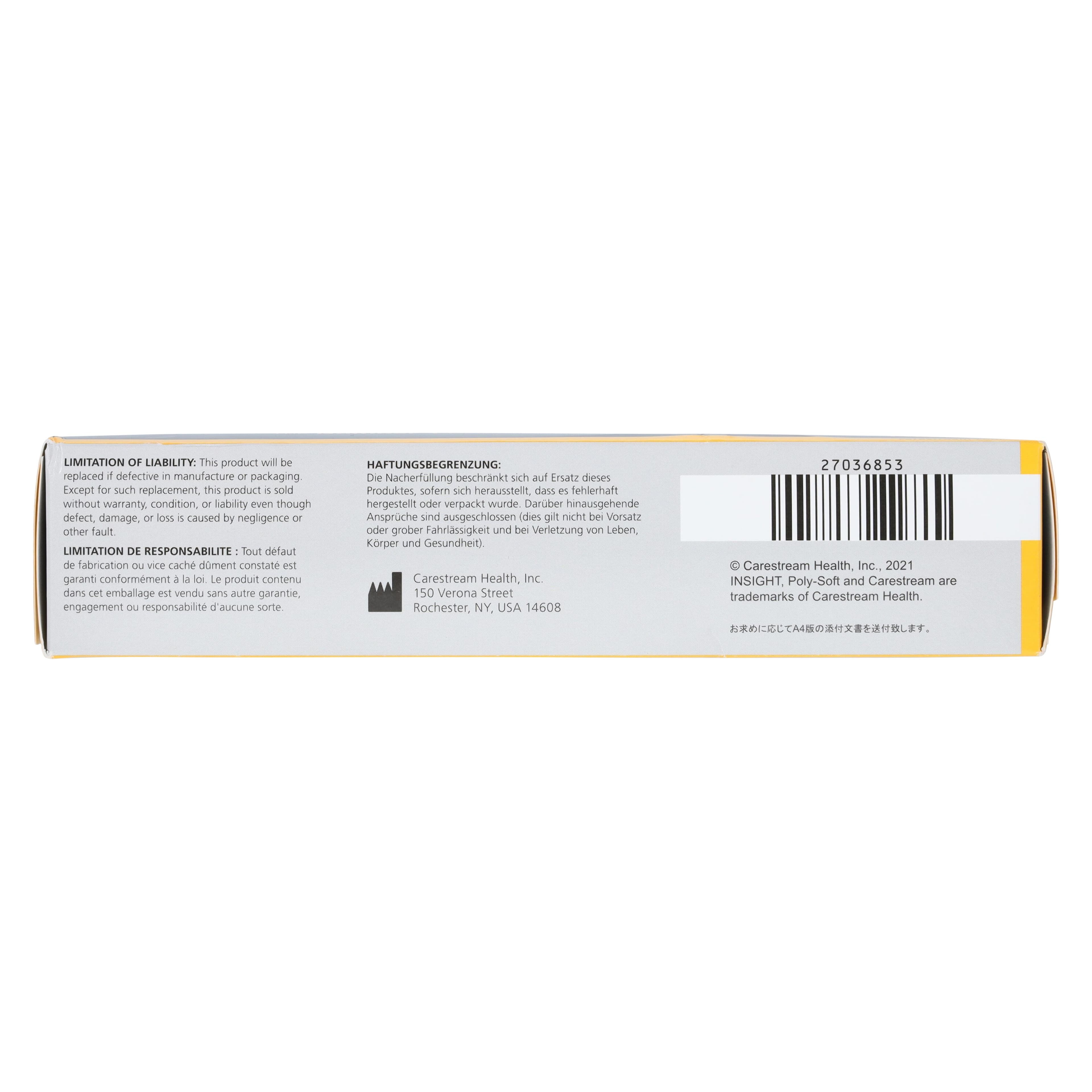 Carestream Health INSIGHT Dental X-Ray Film, Size 2, Double Film with ClinAsept Barrier, IP-22C, 100/Box, 1560390 thumbnail 4