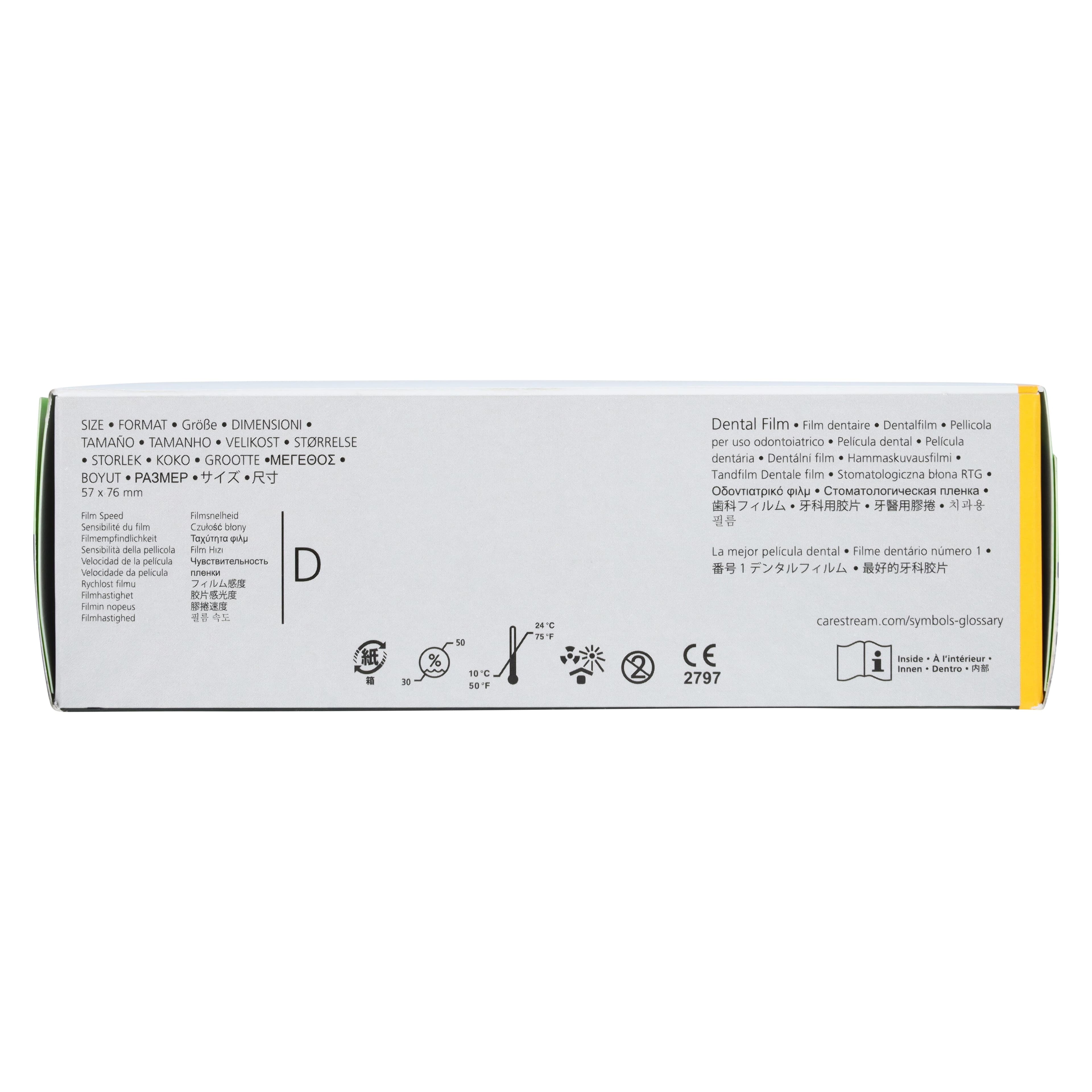 Carestream Ultra-Speed Dental X-Ray Film DF-50, Size 4, Occlusal, Single Film Paper Packets, 25/Box, 1666163 thumbnail 3