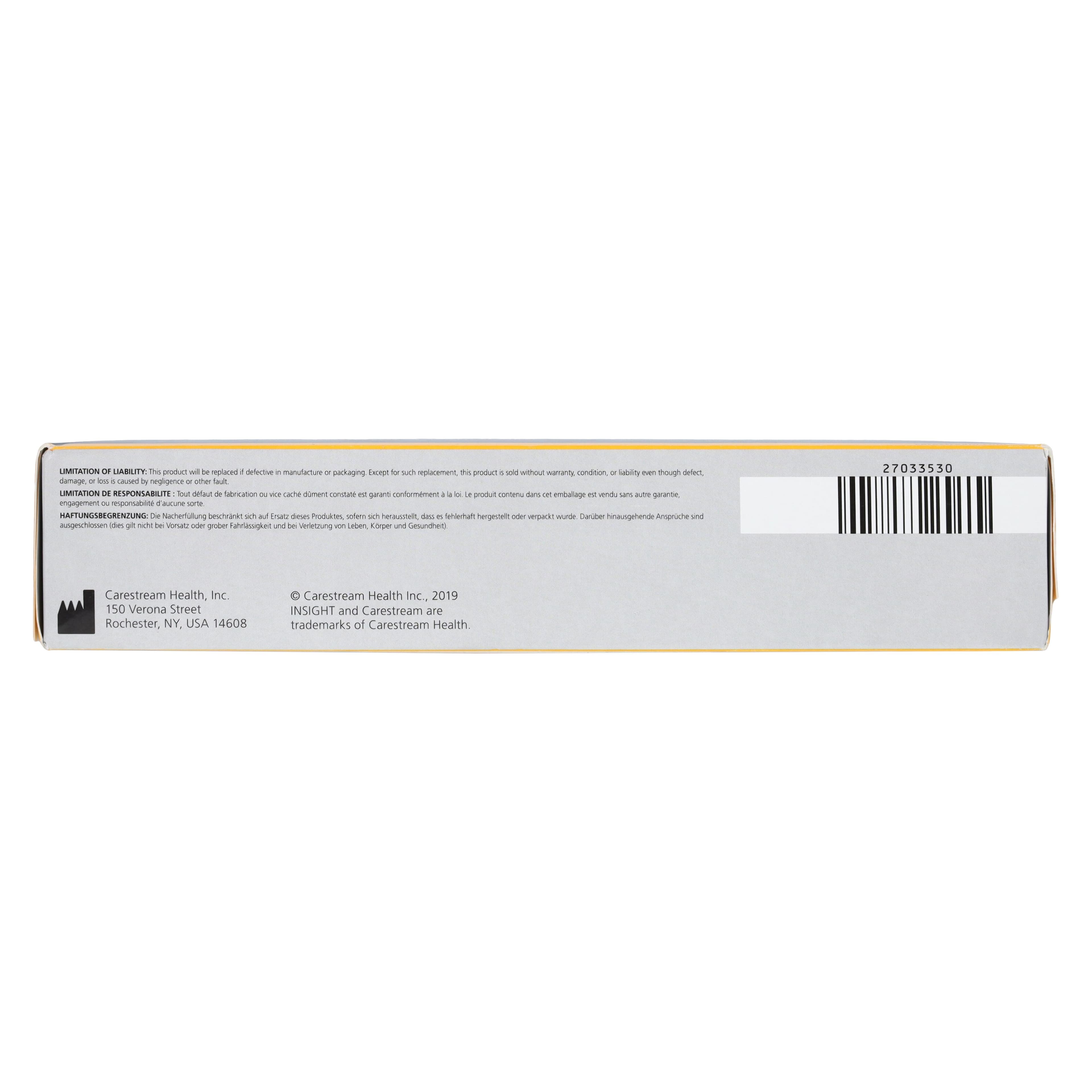Carestream Health INSIGHT Dental Film IP-22, Size 2, F-Speed, Double Film, Paper Packets, Periapical, 150/Box, 1079086 thumbnail 4