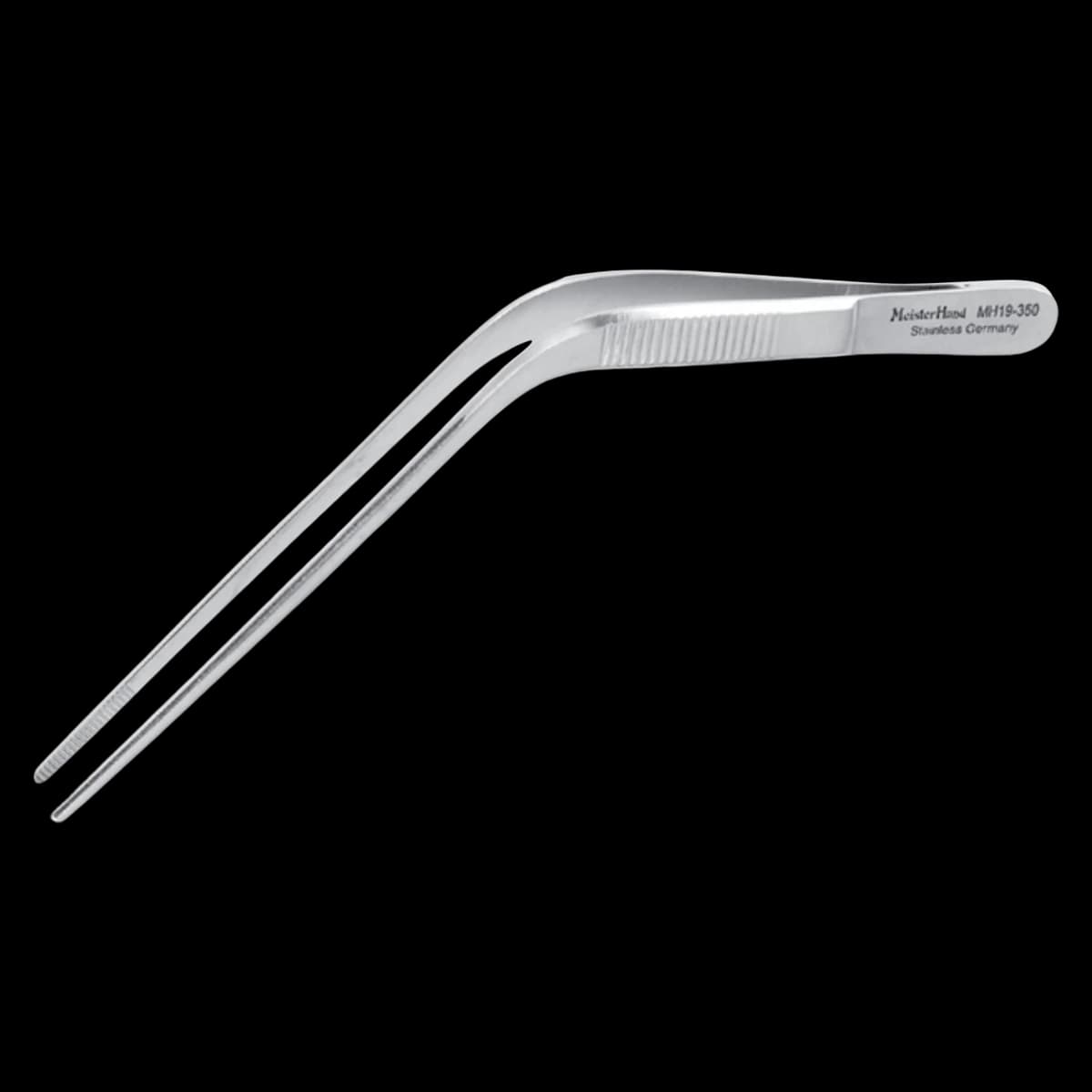 Meister-Hand Wilde Ear Forceps, Serrated, 5" Stainless Steel, Each - MH Forceps Wilde Ear Serrated - Image 1