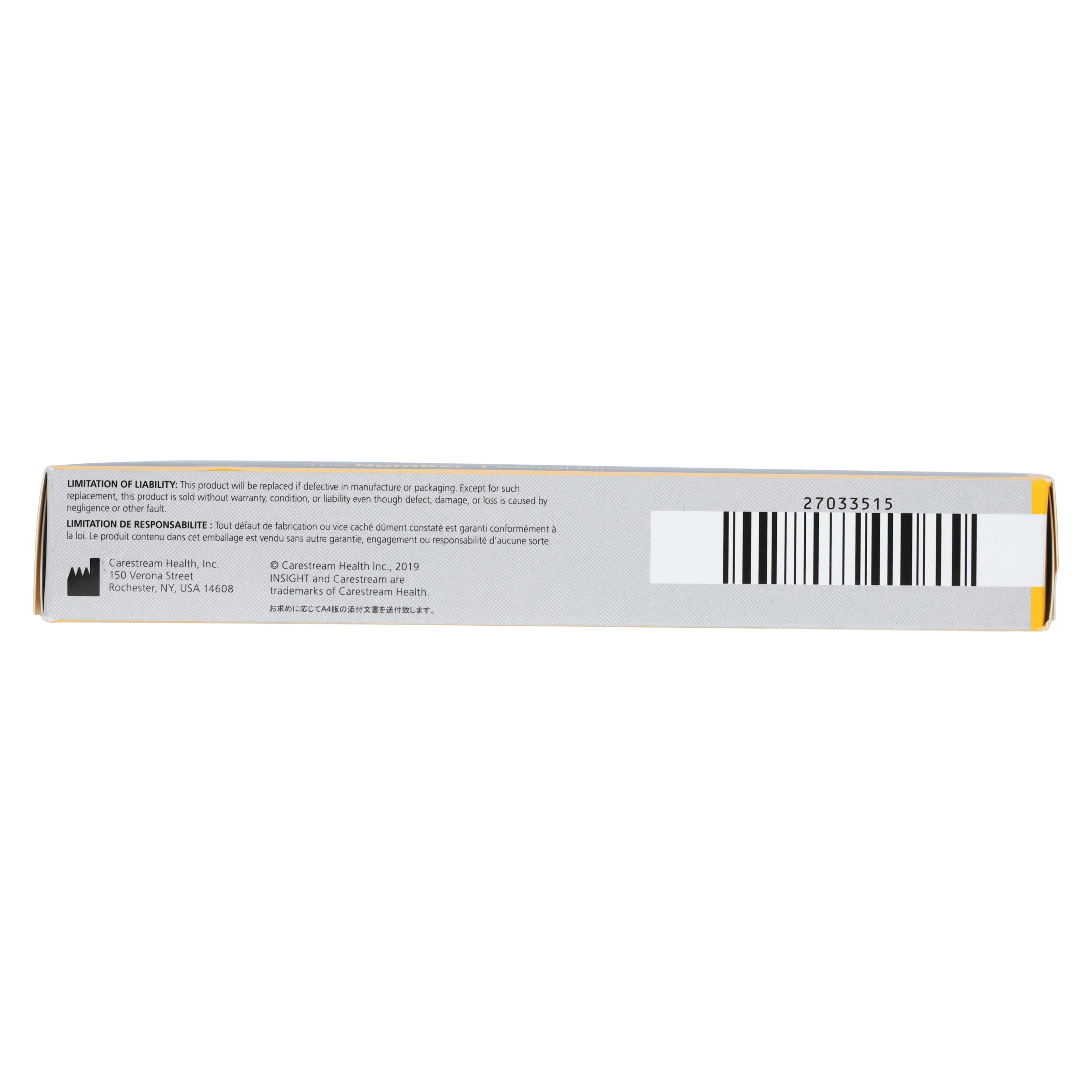 Carestream Insight IP-12 Intraoral Dental X-Ray Film, Size 1, Double Film, Paper Packets, F-Speed, 100/Box, 8055402 thumbnail 4