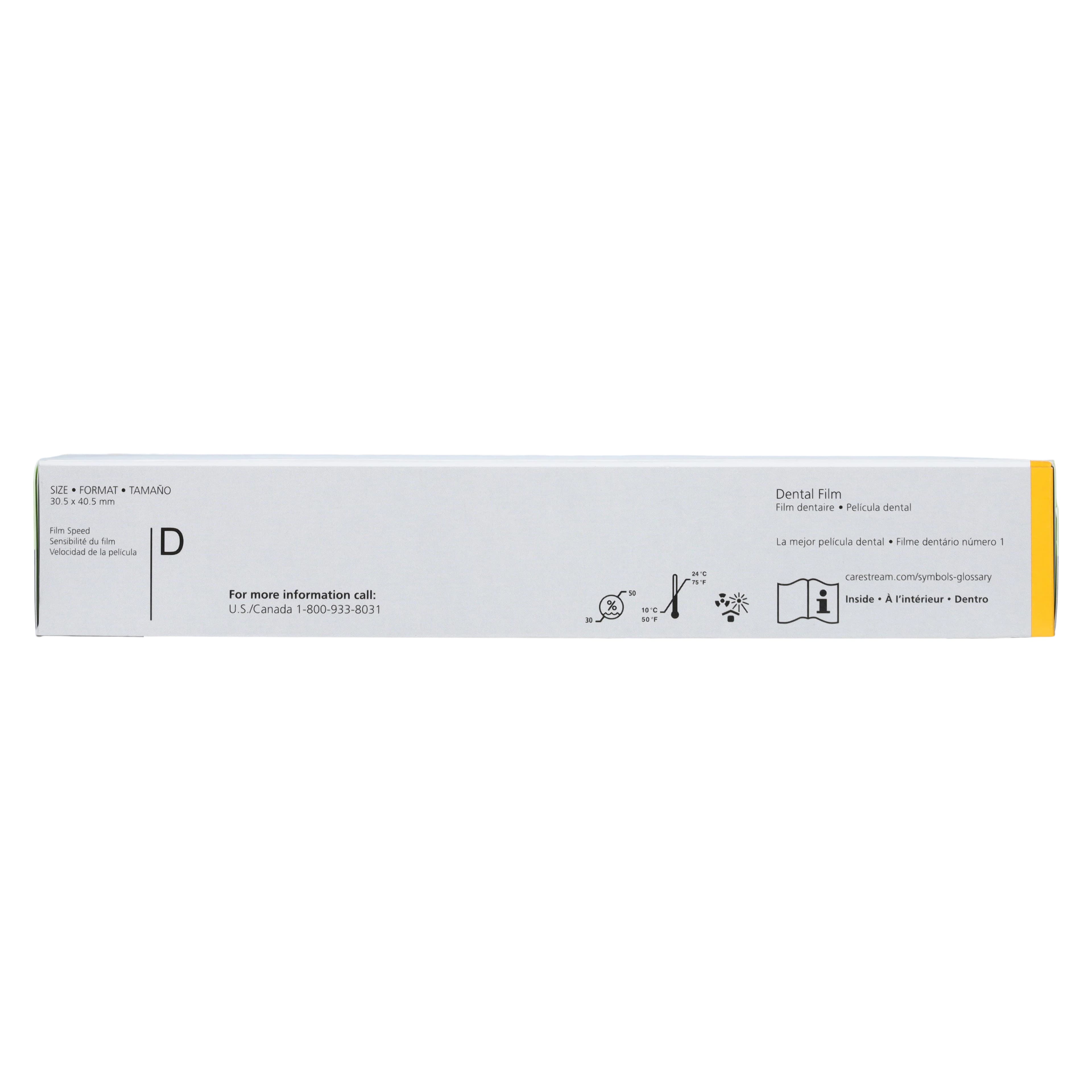 Carestream Dental Ultra-Speed DF-58 #2 Super Poly-Soft Intraoral X-Ray Film, D-Speed, Single Film Packets, 150/Box, 1658194 thumbnail 3