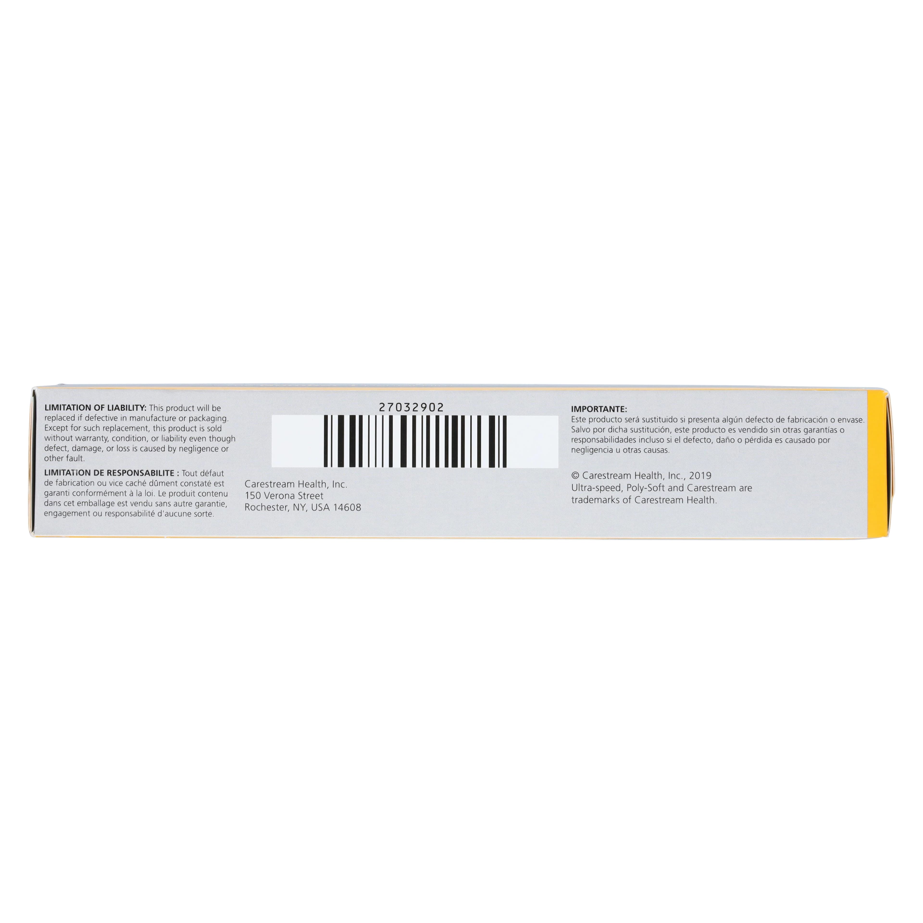Carestream Dental Ultra-Speed DF-58 #2 Super Poly-Soft Intraoral X-Ray Film, D-Speed, Single Film Packets, 150/Box, 1658194 thumbnail 4