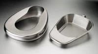 Tech-Med Stainless Steel Bedpan, 4 qt, Silver - Bedpan Stainless Steel Atcl - Image 1