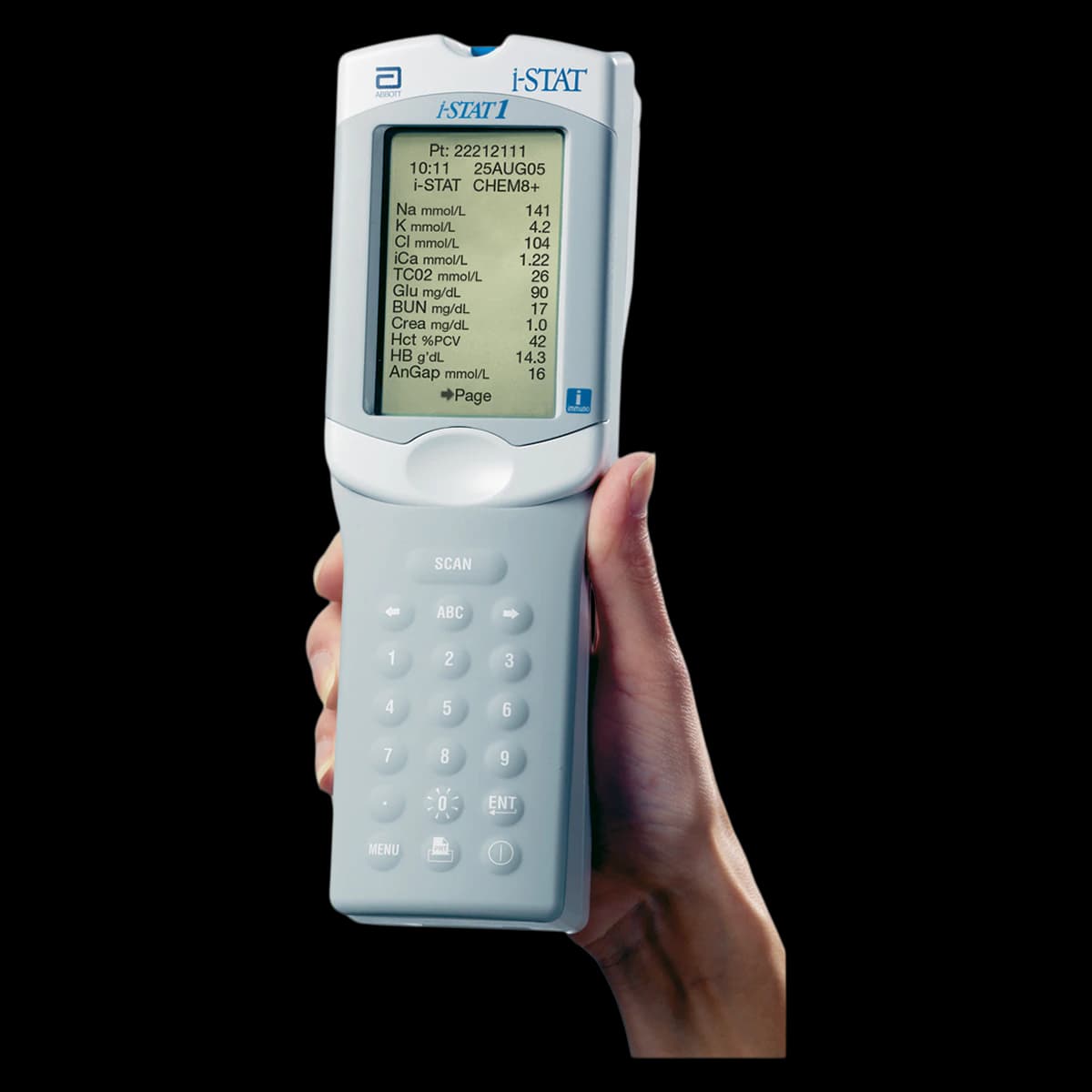 Abbott i-STAT Blood Analysis System, Handheld LCD Analyzer, 1000 Tests, 100-240V, 50/60Hz - i-STAT Blood Analysis System - Image 1