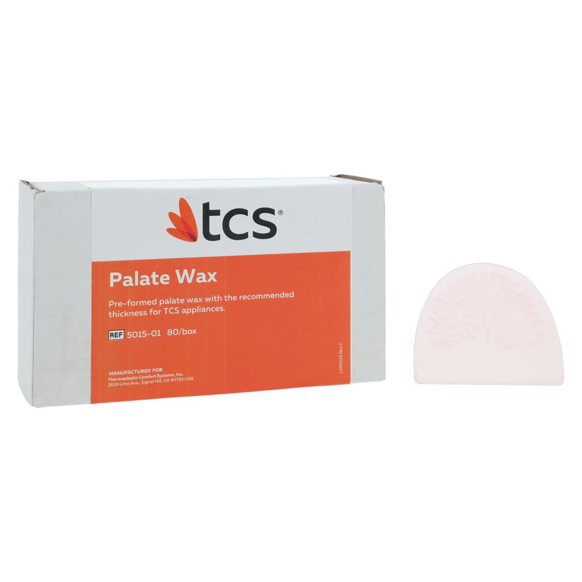 TCS Palate Wax, Pre-Formed, Approximately 4.5mm Thick, 80/Pk thumbnail 2