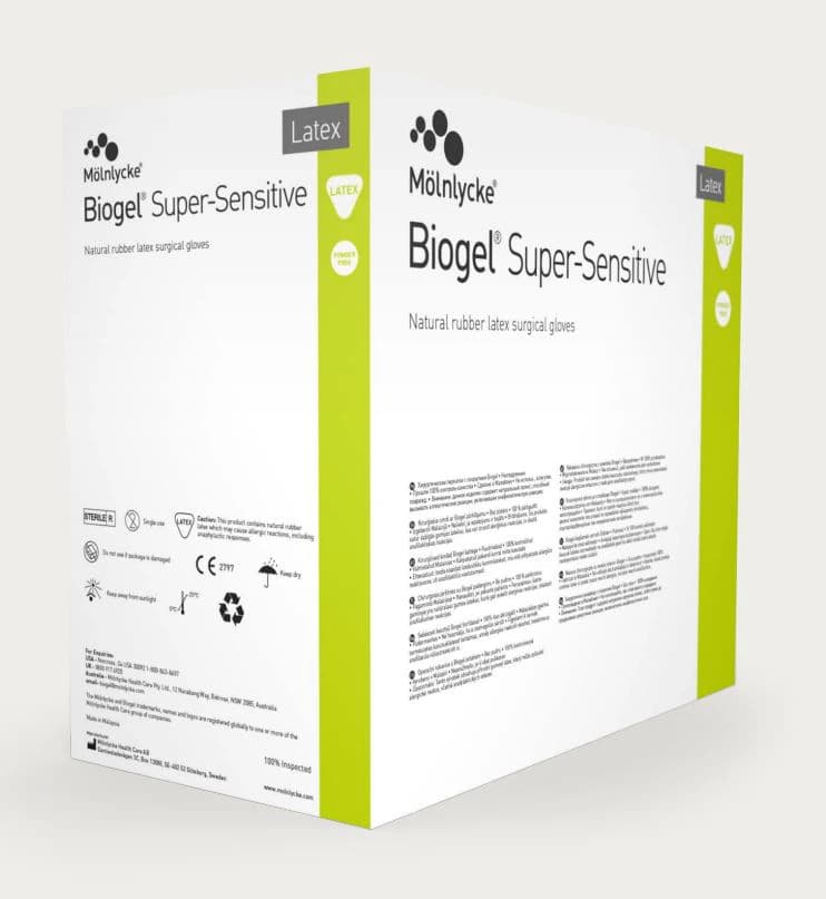 Biogel Super-Sensitive PF Latex Surgical Gloves, Size 5.5, Sterile, Powder-Free - SuperSensitive PF Ltx ST Glove - Image 1