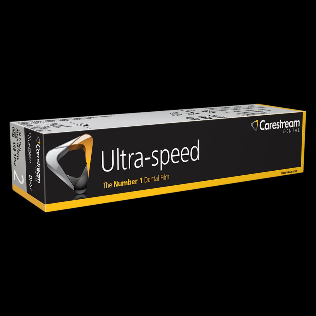 Carestream Ultra-Speed DF-57 Dental X-Ray Film, Size 2, Double Film, Paper Packets, 150/Box, 1491752 - DF-57 Size 2 ULTRA-SPEED Double Film - Paper (150) - Image 1