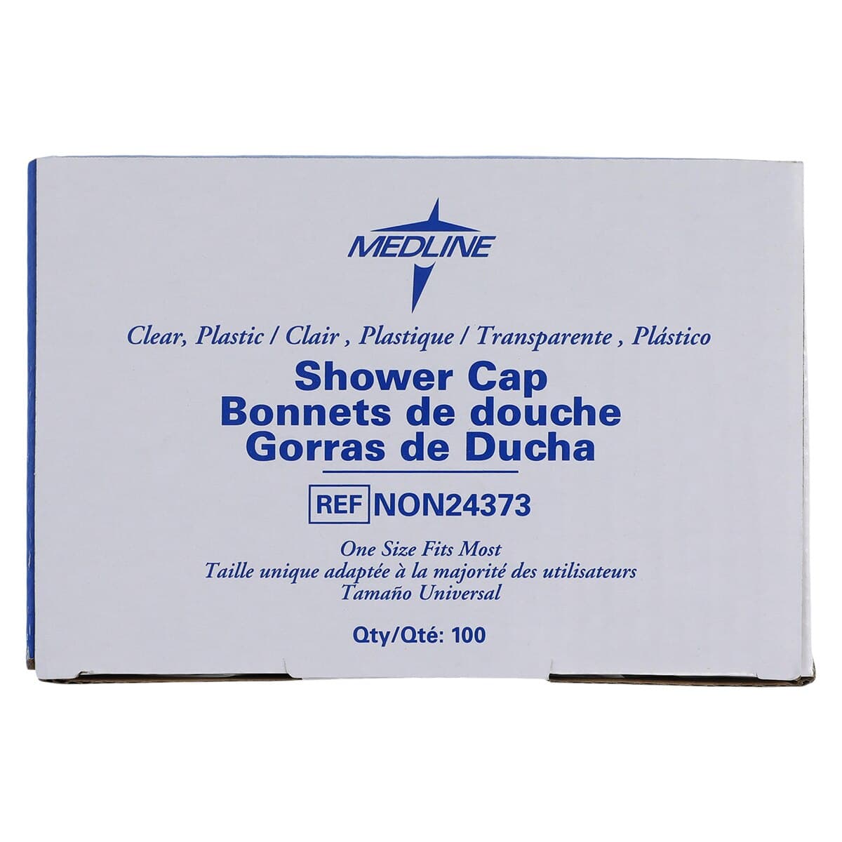 Medline Shower Cap Plastic Single Use, Disposable, Latex-Free, Clear, 500/Case thumbnail 8