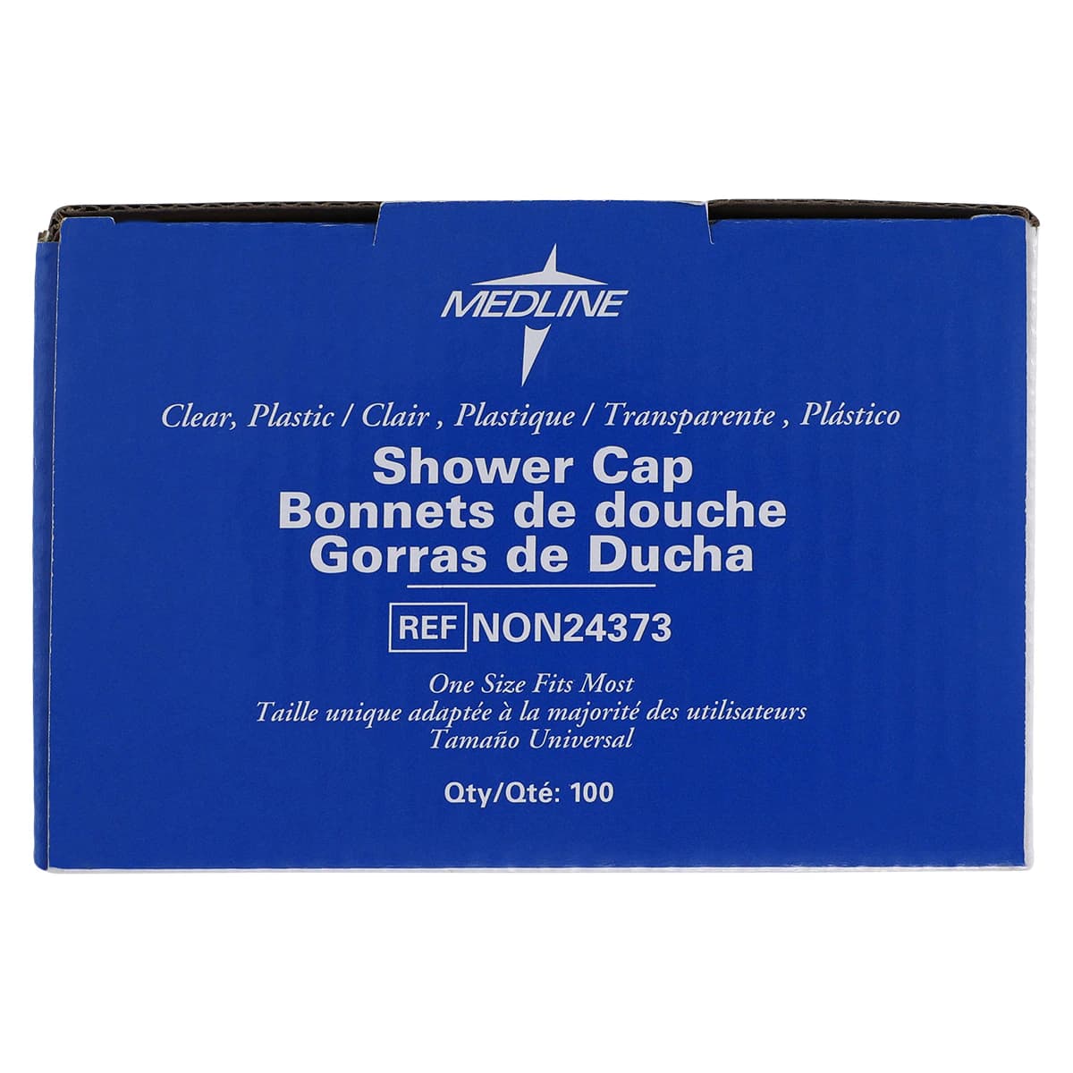 Medline Shower Cap Plastic Single Use, Disposable, Latex-Free, Clear, 500/Case thumbnail 4