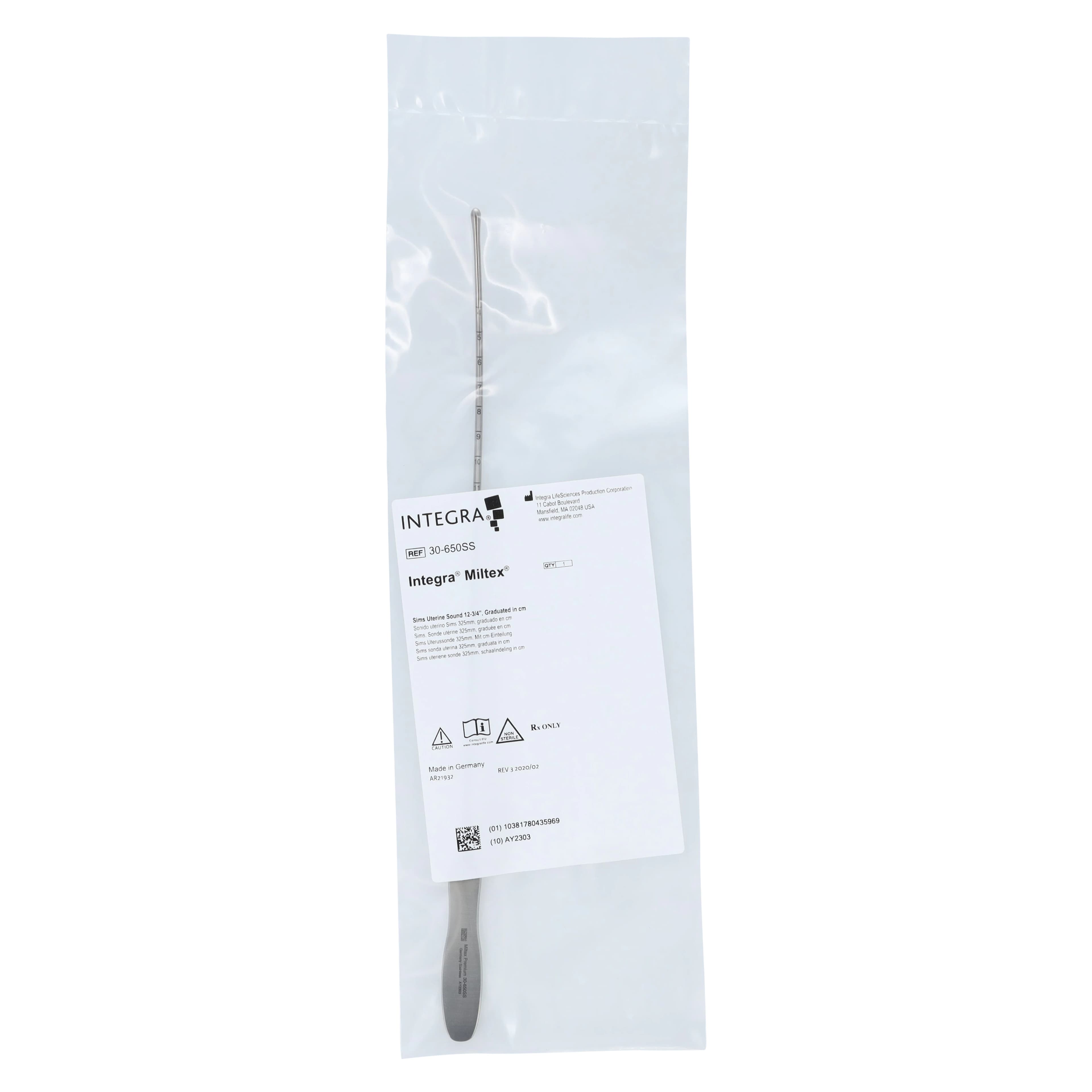 Miltex Sims Uterine Sound, 13" Stainless Steel, Graduated in cm thumbnail 6