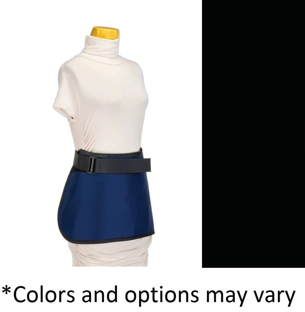 Wolf X-Ray Apronette Lead X-Ray Apron, 12" x 18", .5mm Lead Equivalence, Black, Medium, Each - Apronette Lead 12x18" - Image 1