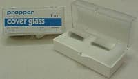 Propper Select Microscope Cover Glass, 22x22mm, No. 1 Thickness, 10/Box - Cover Glass Select 22x22x1 - Image 1