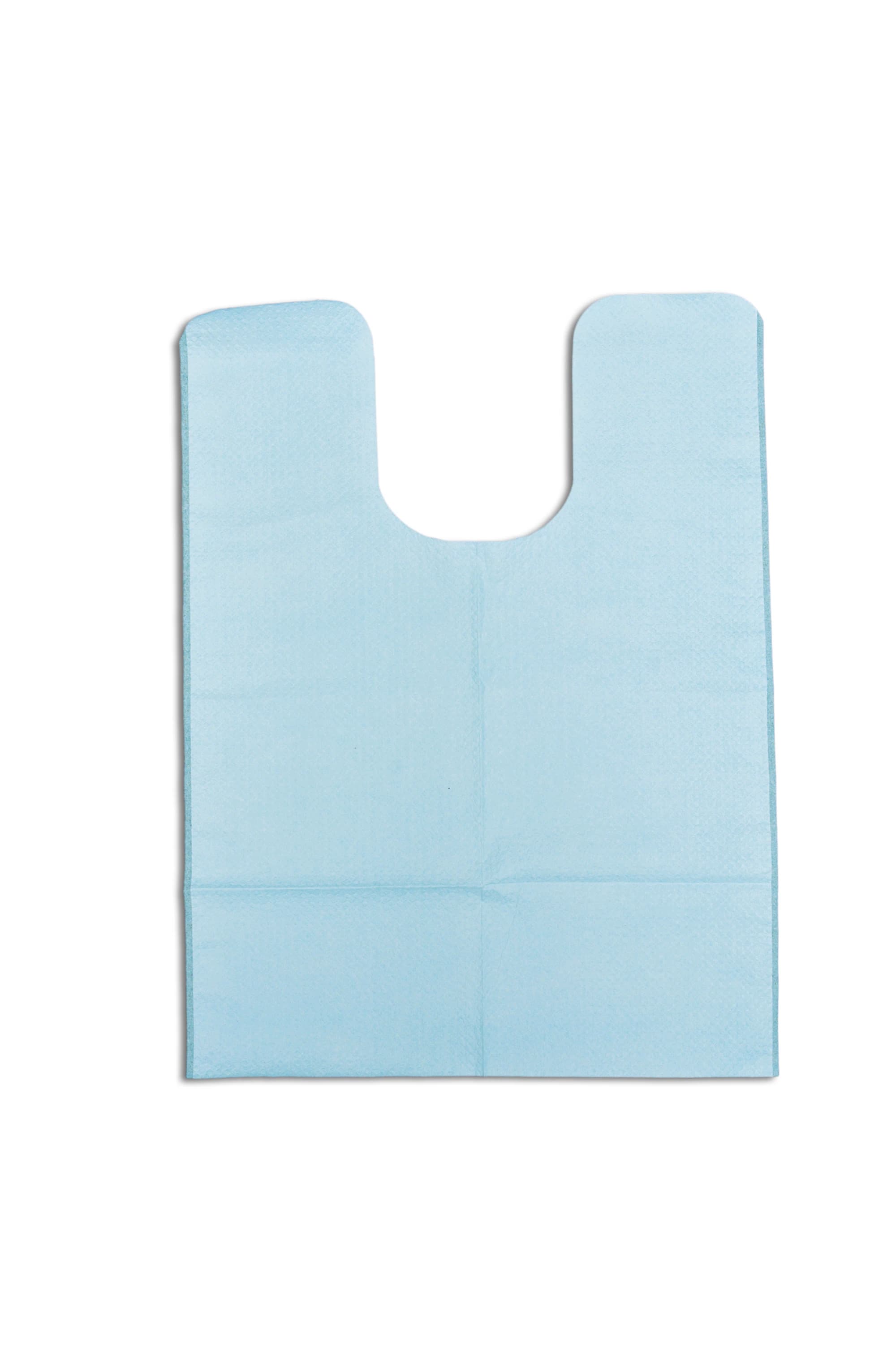Tidi Oral Surgical Contour Bib, 3-Ply Tissue/Poly Back, 18 in x 25 in, Non-Sterile, Disposable, 250/Box, 917677 - Oral Surgery Bib 18x25 3P - Image 1