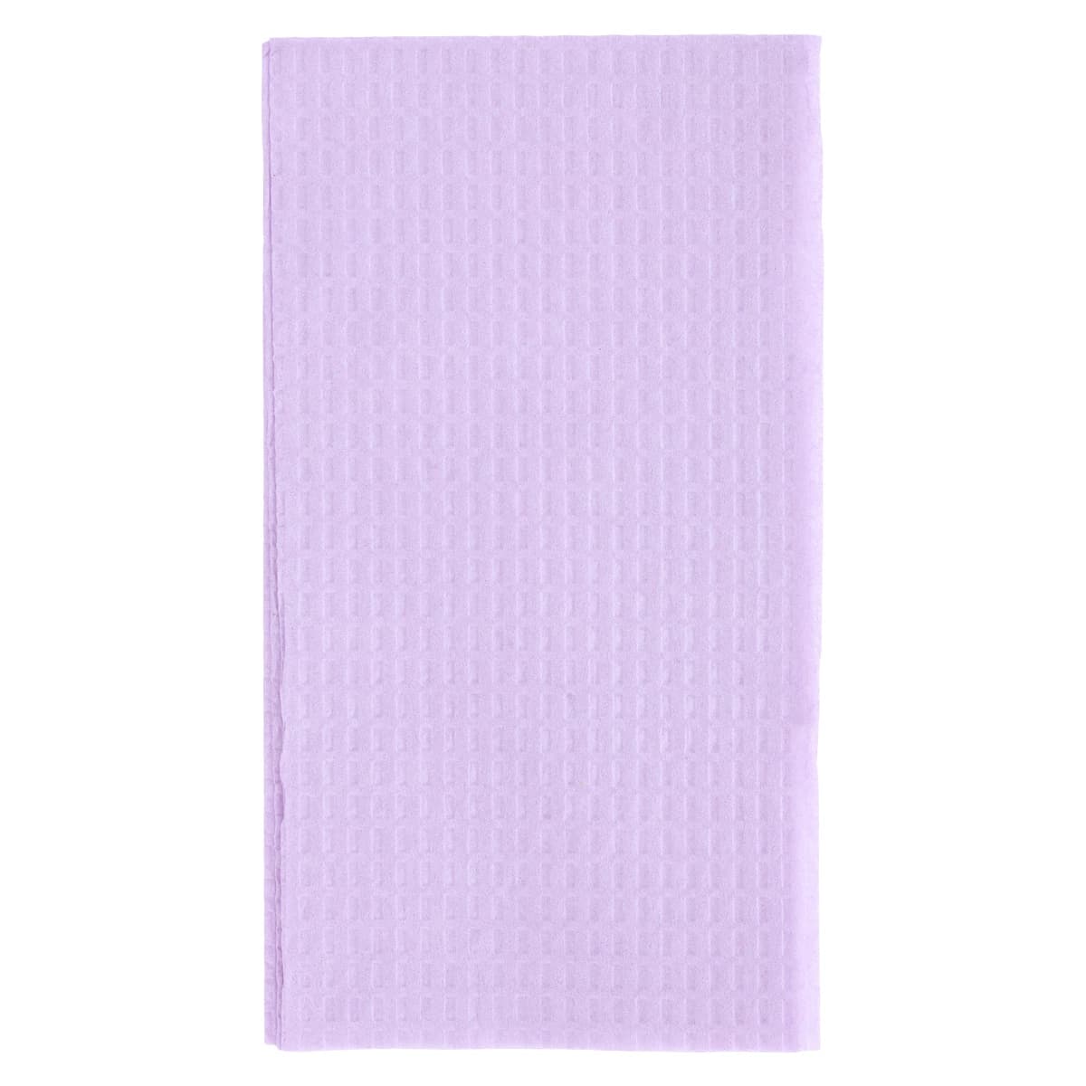 Choice Specialty Contour Neck Bibs, 2-Ply Tissue/1-Ply Poly, 17" x 18", Lavender, 500/Case, 917345 - Choice Specialty Contour Neck Bibs, 2-Ply, 17" x 18", Lavender, 500/Pk, 917345 - Image 1