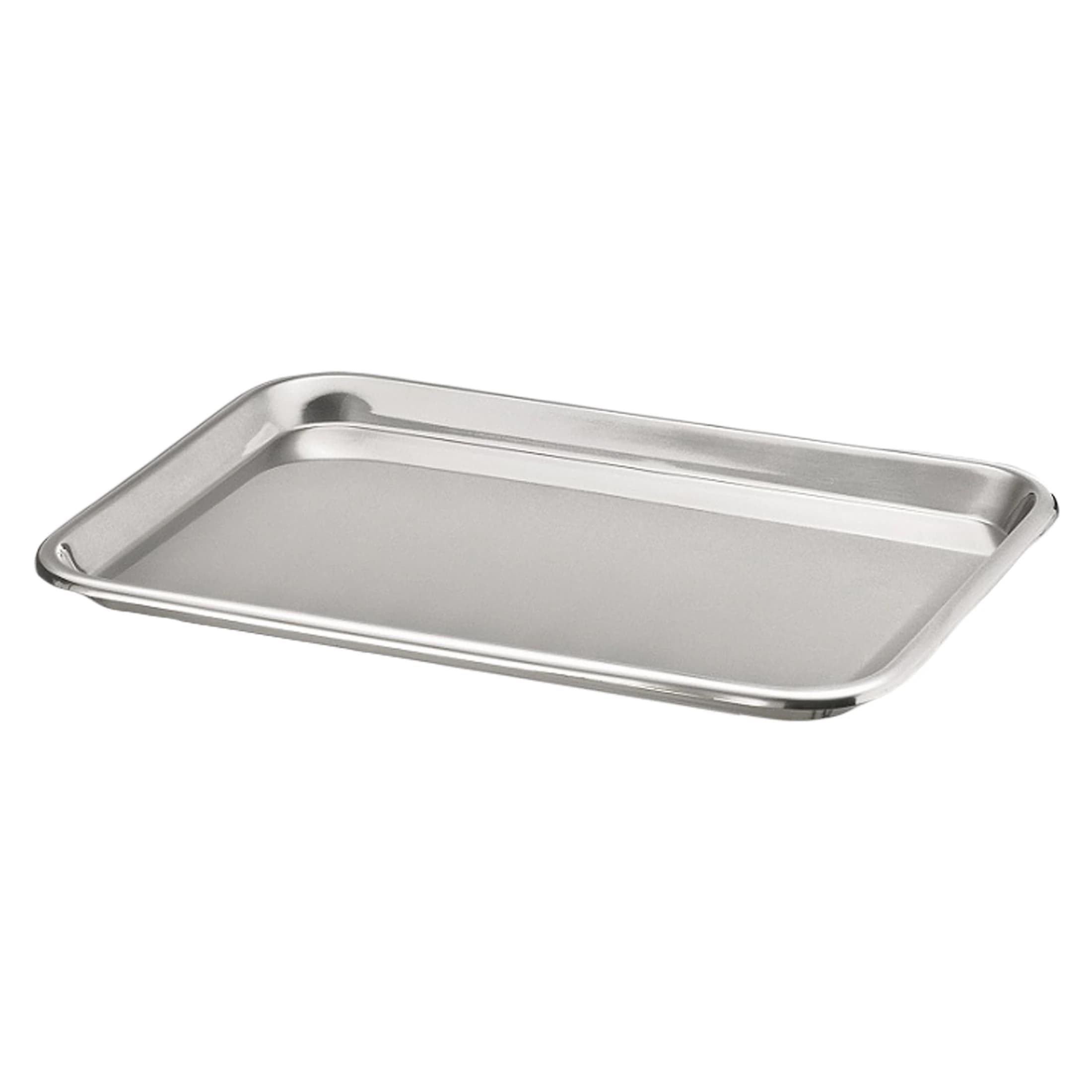 Dukal Stainless Steel Instrument Tray, 13-5/8 x 9-3/4 x 5/8", Autoclavable, 12/Case - Tray Instrument SS - Image 1