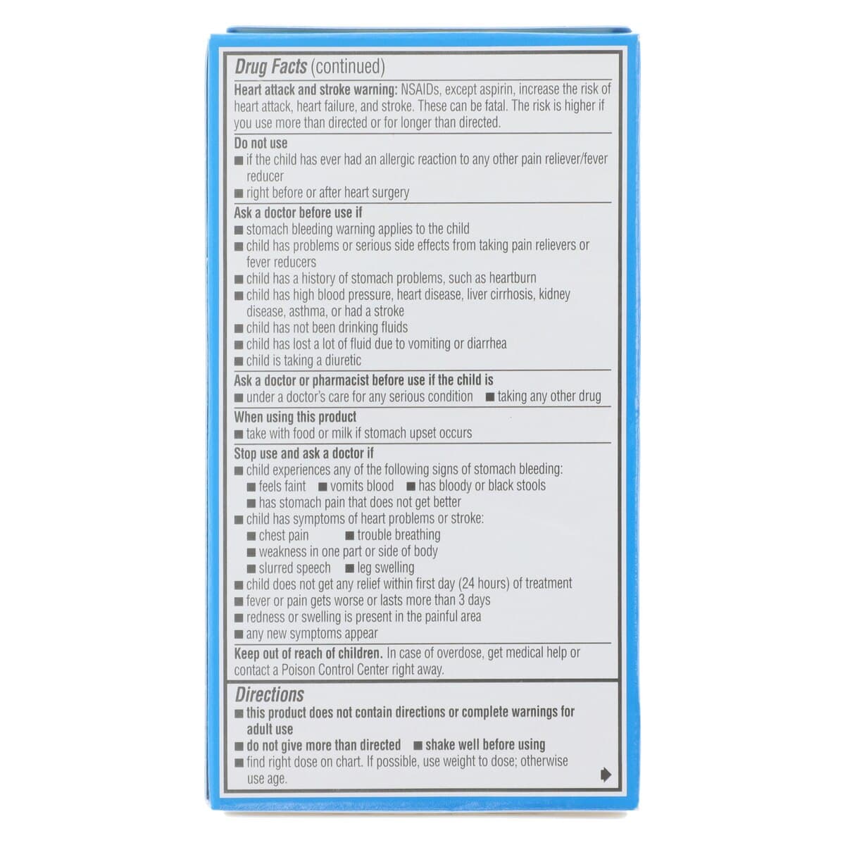 Advil Infant NSAID Suspension, 50mg/1.25mL, White Grape, 0.5oz Bottle thumbnail 2