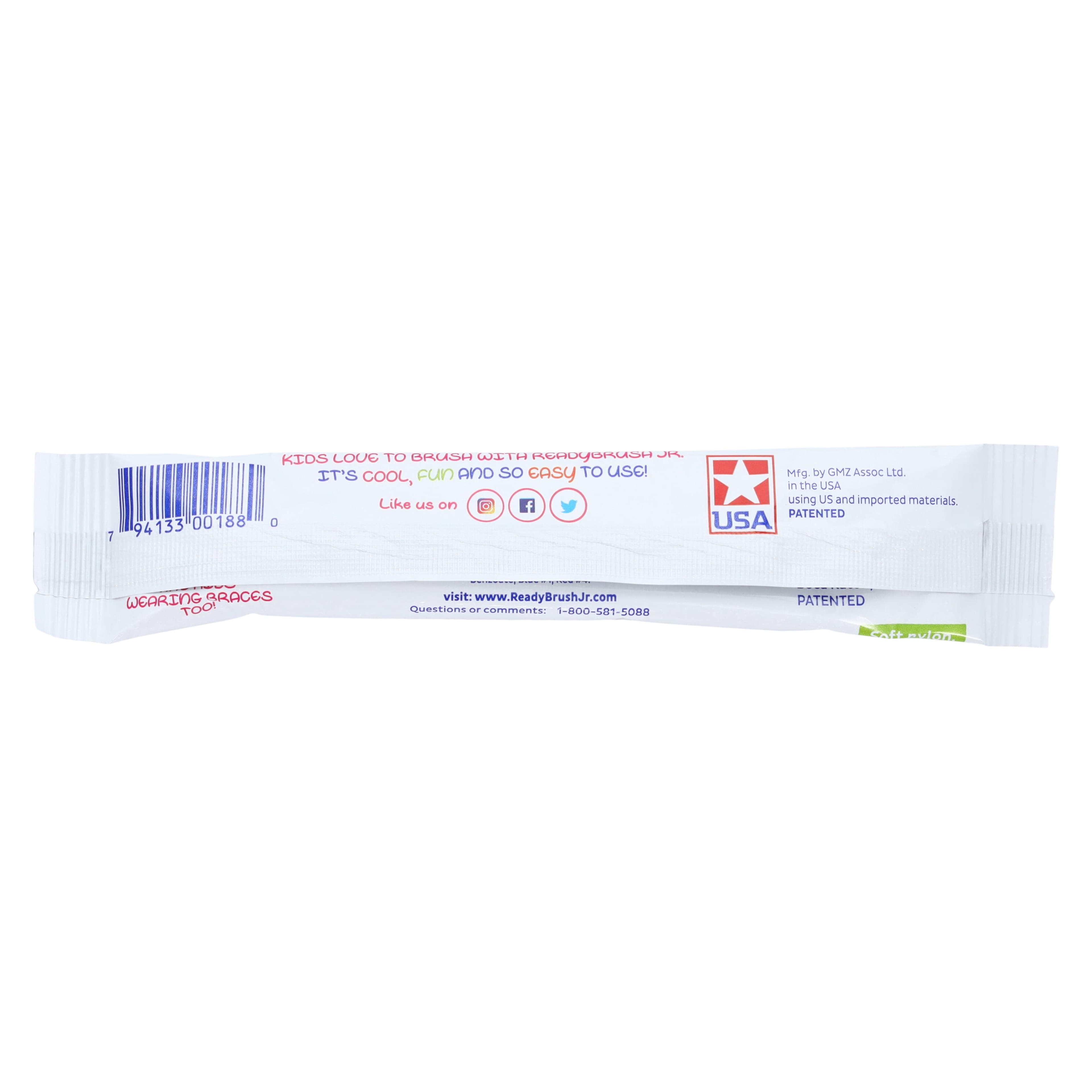 Ready Brush Junior Child Toothbrush, Soft, 28 Tuft, Pre-Pasted, Individually Wrapped, 144/Bx thumbnail 2