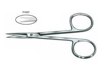 Knapp Scissors, Straight, Sharp, 4" Stainless Steel, Non-Sterile, Reusable, Each - Scissors Knapp Straight Sharp - Image 1