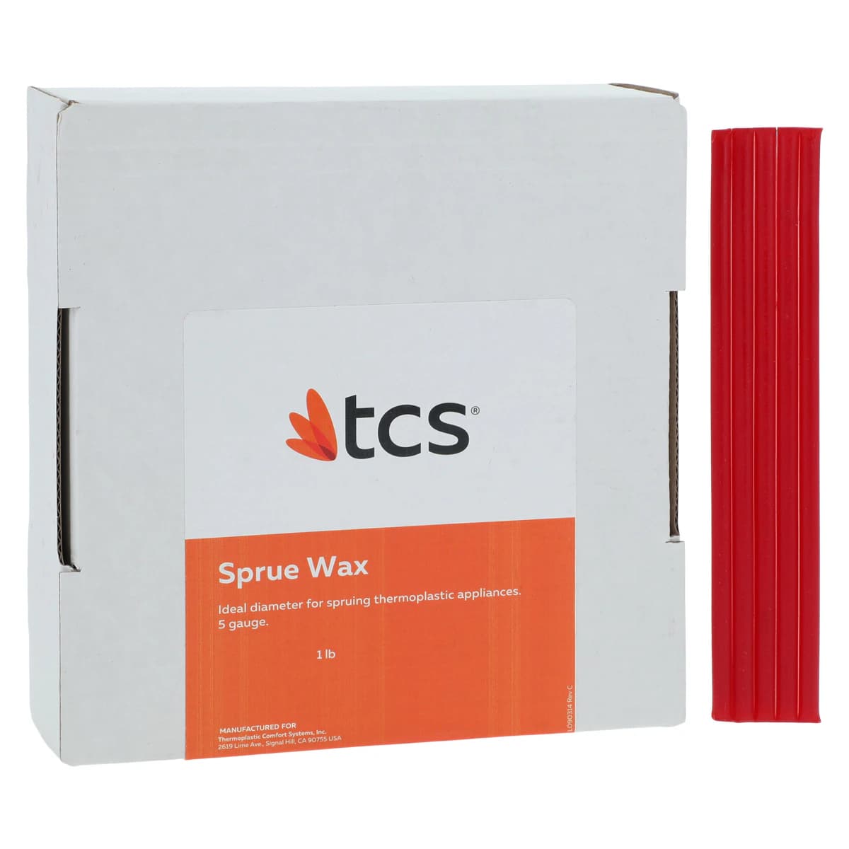 TCS Sprue Wax, 5 Gauge, 1 lb - tcs Sprue Wax, 5 Gauge, 1 Pound - Image 1