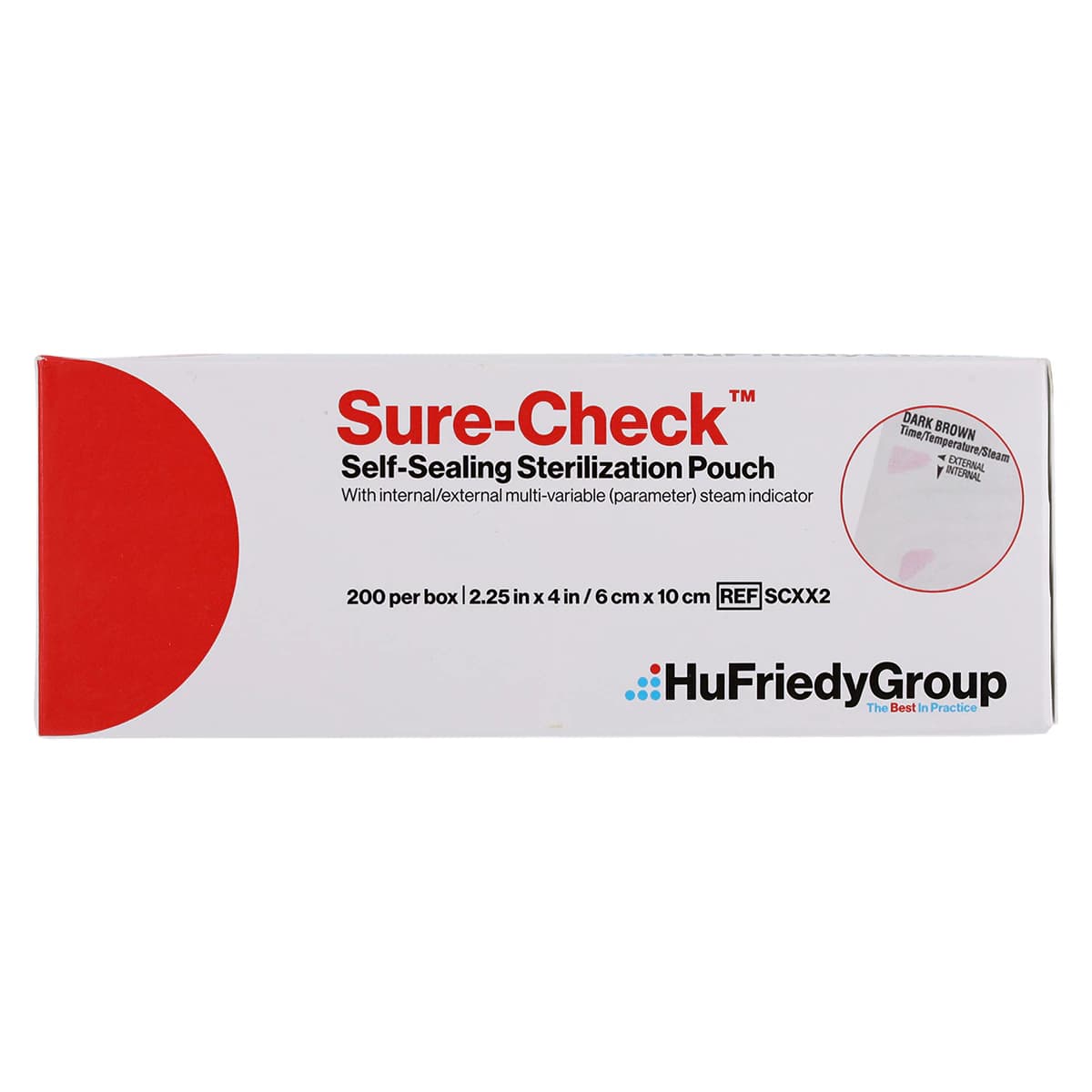 Crosstex Sure-Check Self-Seal Sterilization Pouches, 2.25" x 4", 200/Box, SCXX2 thumbnail 4