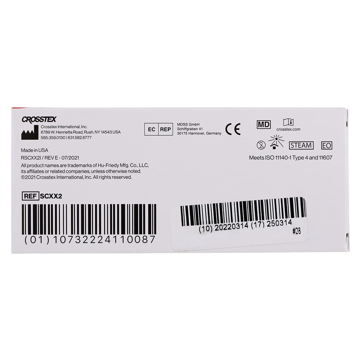 Crosstex Sure-Check Self-Seal Sterilization Pouches, 2.25" x 4", 200/Box, SCXX2 thumbnail 6