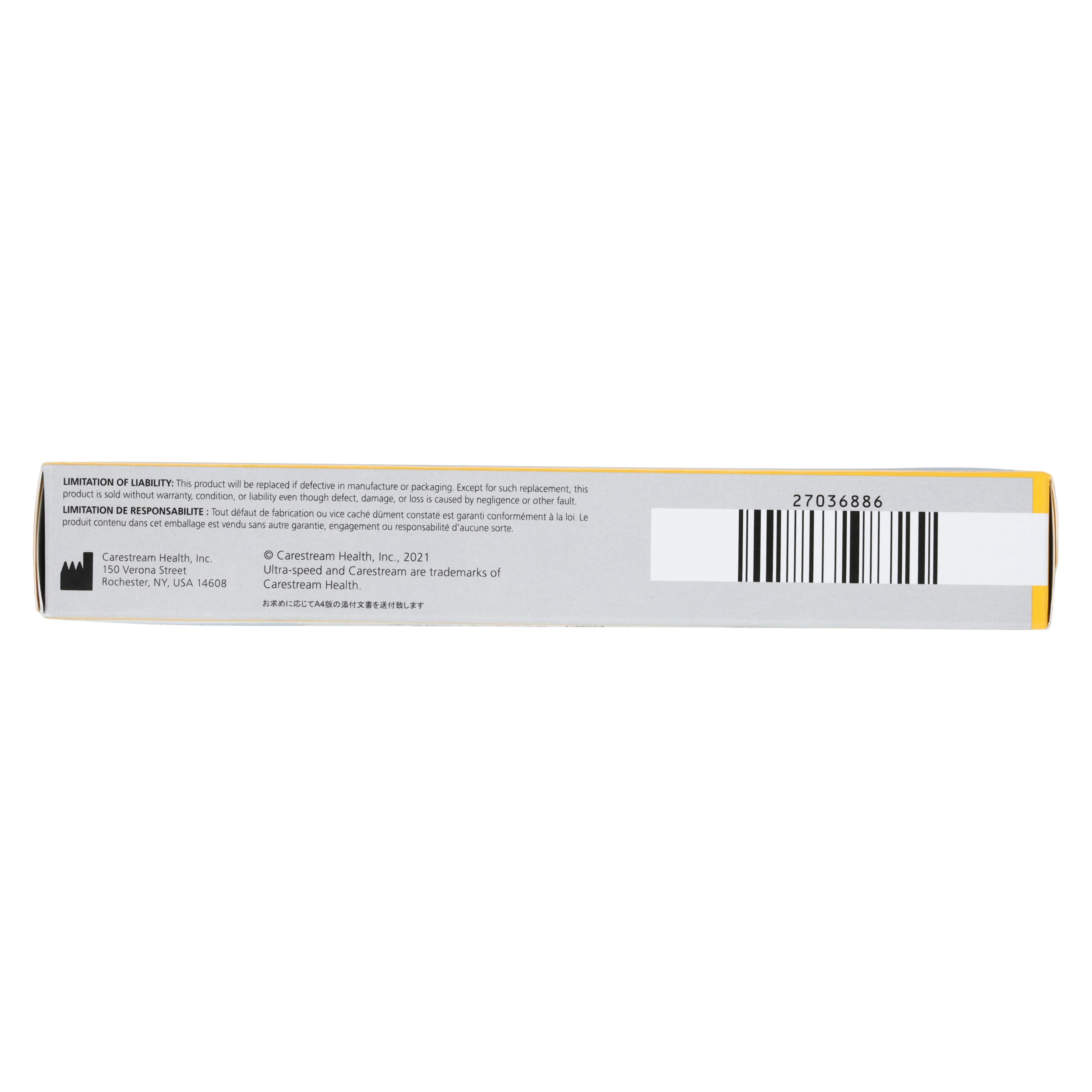 Carestream Ultra-Speed DF-56 Intraoral X-Ray Film, Size 1, Single Film Paper Packets, 100/Box, 1273747 thumbnail 4