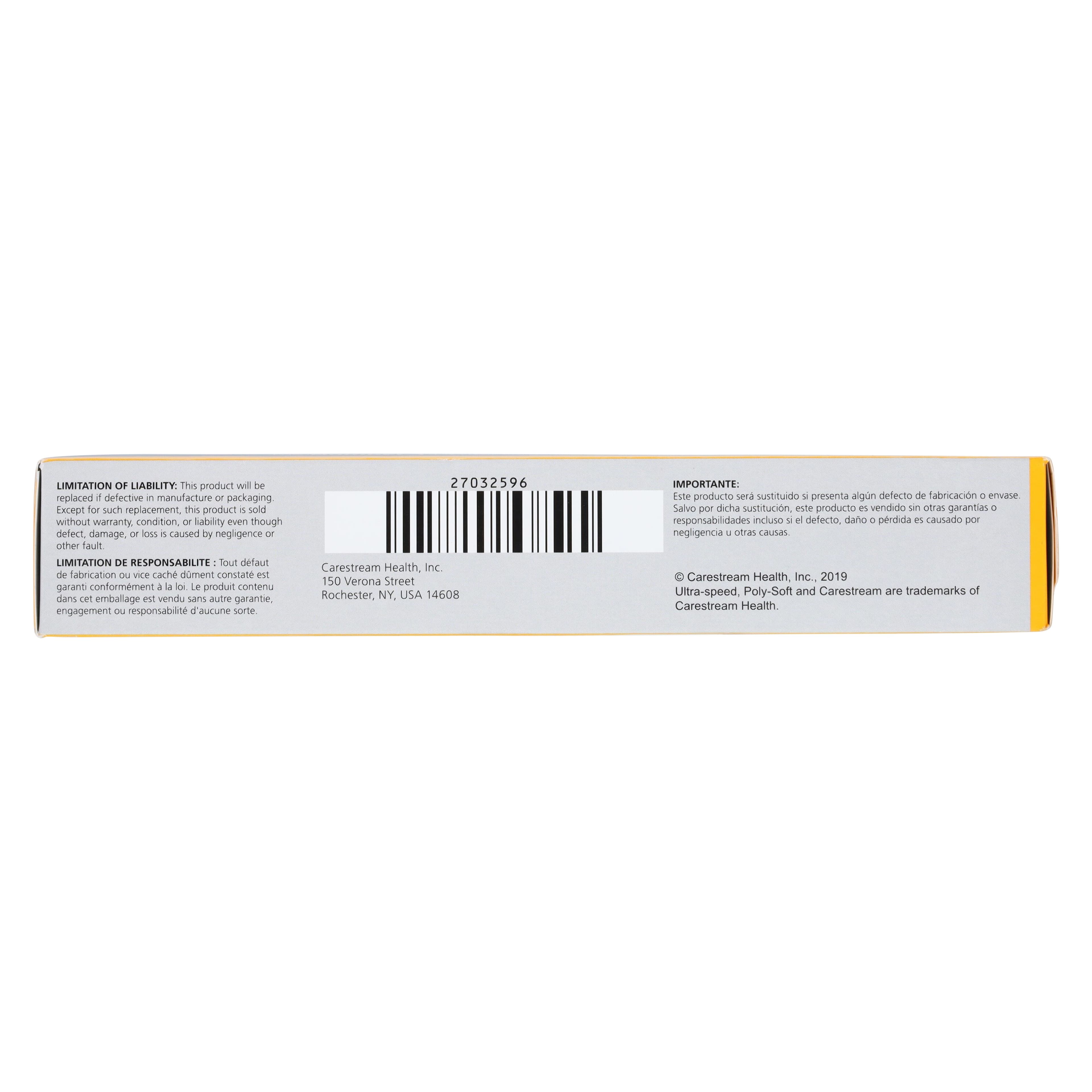 Carestream Ultra-Speed DF-57 Intraoral X-Ray Film, Size 2, Double Film, Super Poly-Soft Packets, 130/Box, 1753664 thumbnail 4