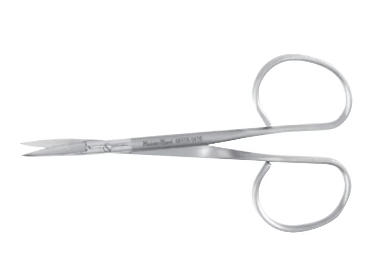 Meister-Hand Iris Scissors, Curved, 4" Stainless Steel, Each - Scissors Iris 4" Curved - Image 1