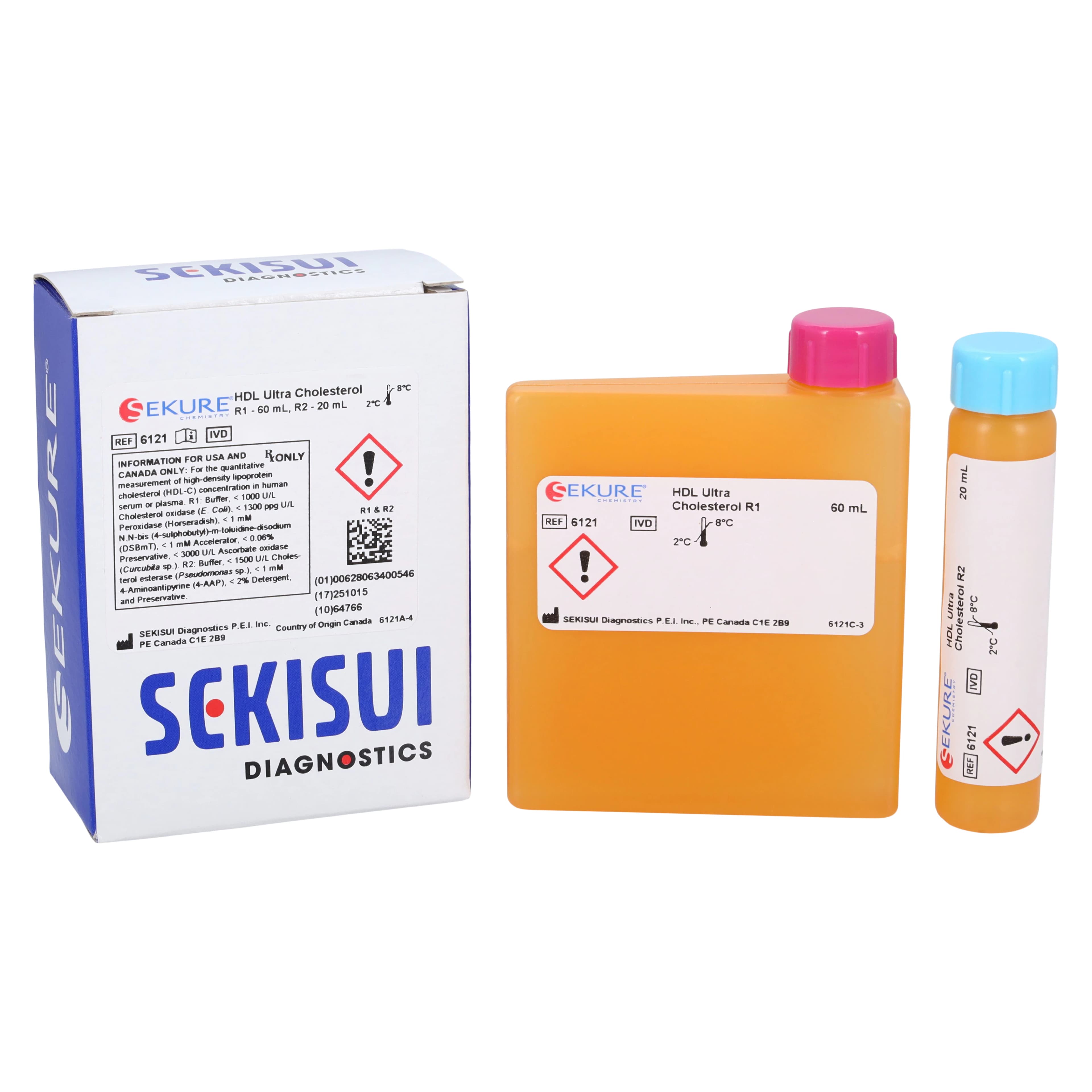 Sekisui Ultra HDL Test Kit, R1: 60 mL / R2: 20 mL, 1 Kit/Box - HDL Ultra Test 1x60/1x20 - Image 1