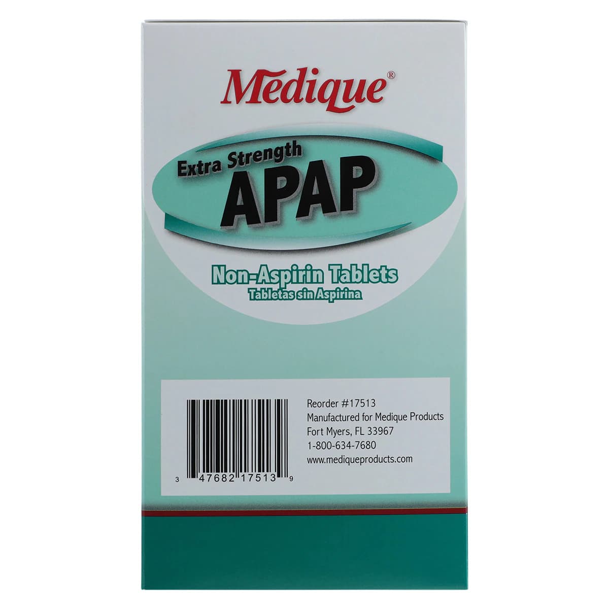 Medique APAP Extra Strength Tablets, 500mg, Pain Reliever/Fever Reducer, 250 Tablets x 2 Boxes thumbnail 5