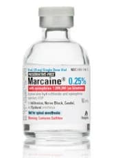 Marcaine (Bupivacaine HCl) with Epinephrine Injection, 0.25% with 1:200,000 Epinephrine, Preservative-Free, Single-Dose Vial, 10 mL, 10/Package thumbnail 2